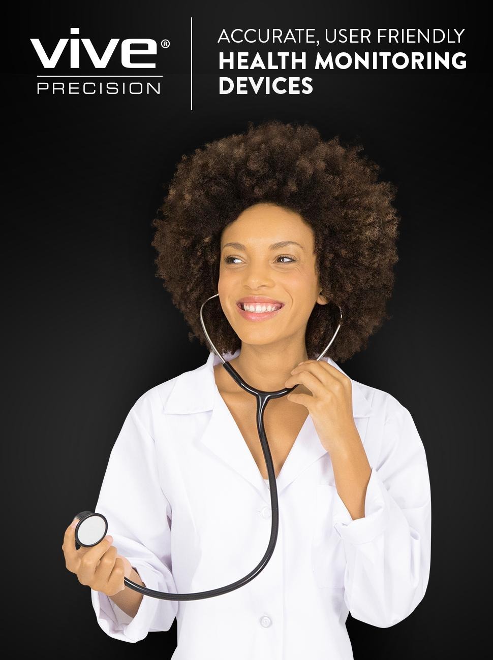 Professional woman with clinical stethoscope